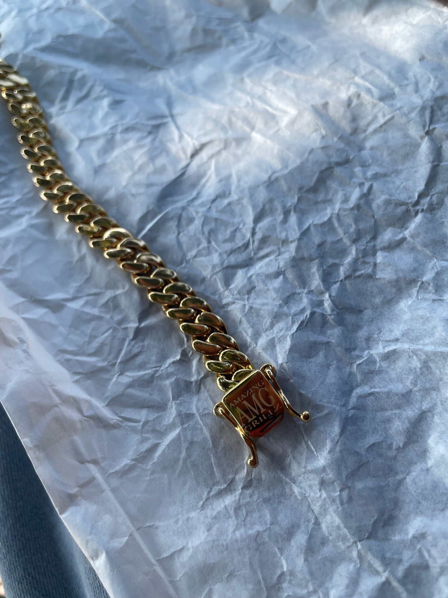 10mm 14k Gold Miami Cuban link bracelet 950 silver