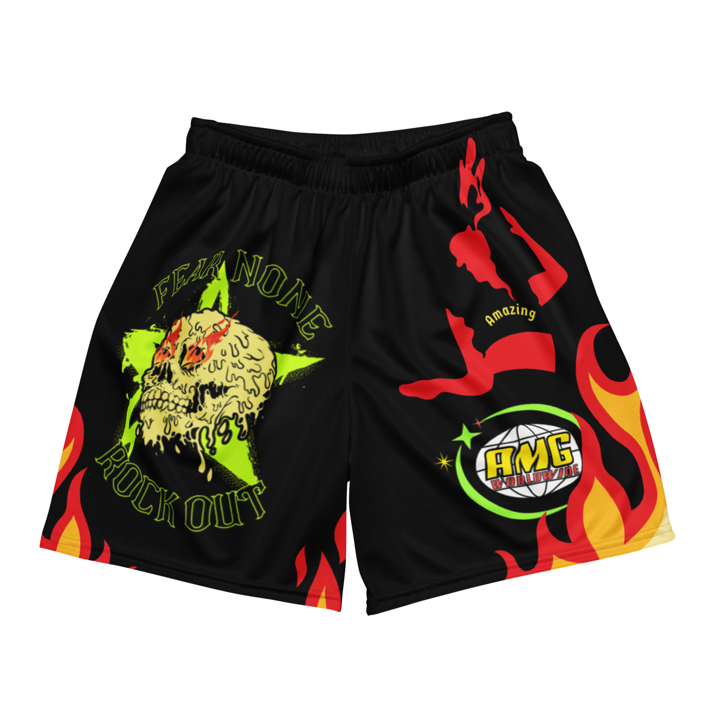 ROCK OUT Unisex mesh shorts